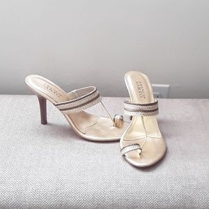 FRANCO SARTO 《Strapless Sandals - Gold & Bronze》